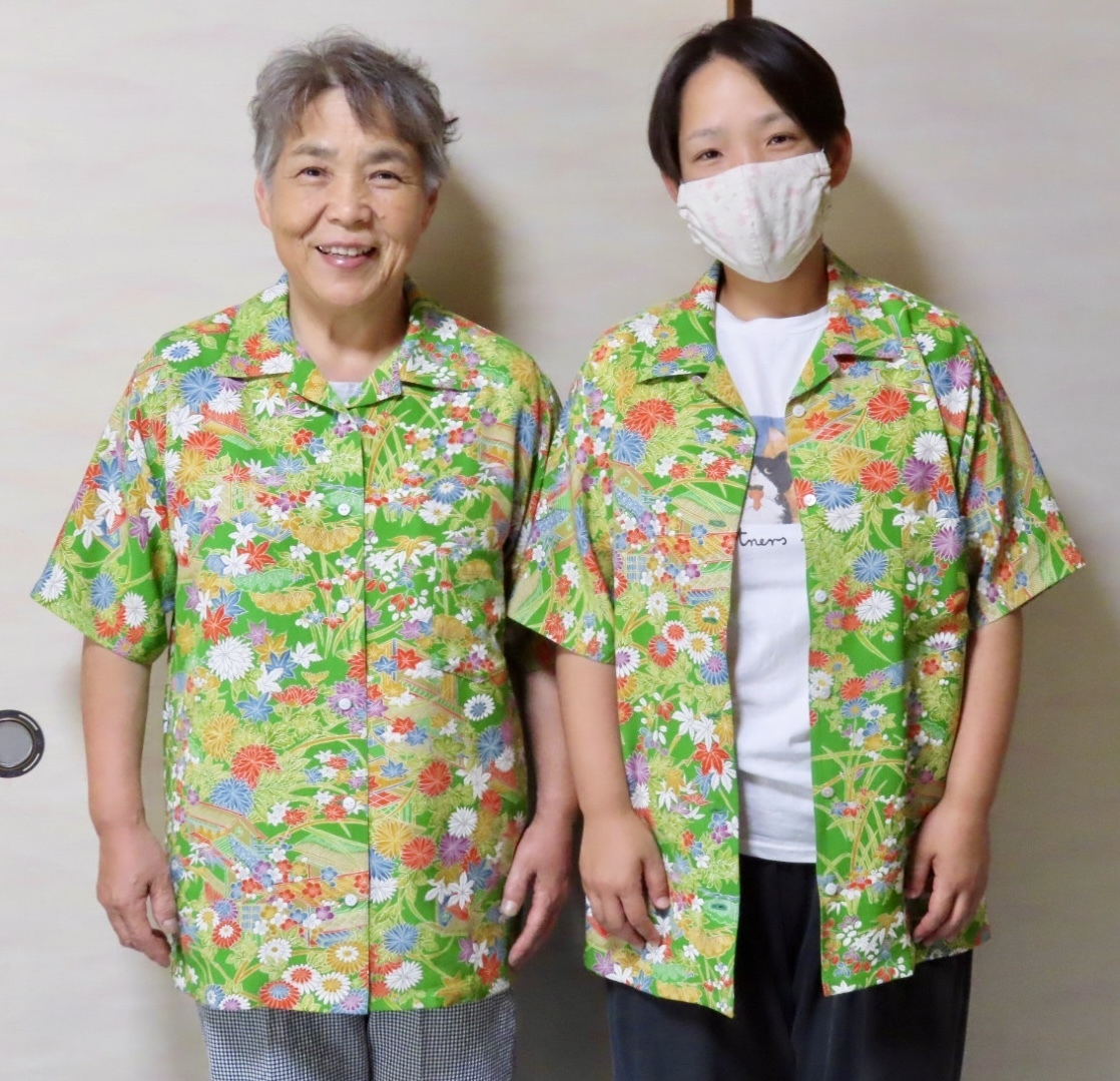 着物リメイクアロハ