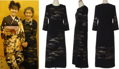 おばあちゃんの着物ドレスー25・全国オーダー受注 - 留袖ドレス