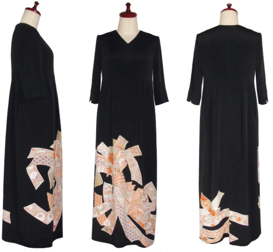 着物ワンピースドレスー35 - 留袖ドレス・着物ドレス・着物リメイク