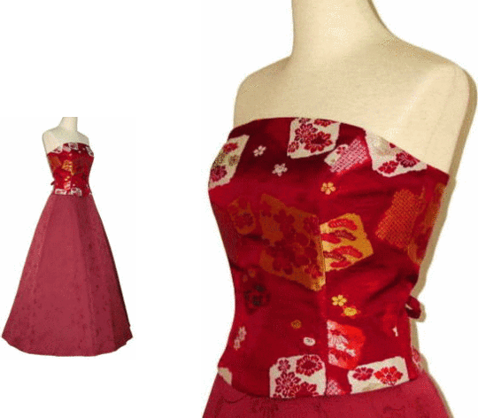 着物リメイクワンピースドレスのエンゼルクローズ - 留袖ドレス・着物