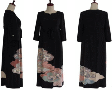 着物ワンピースドレスー35 - 留袖ドレス・着物ドレス・着物リメイク